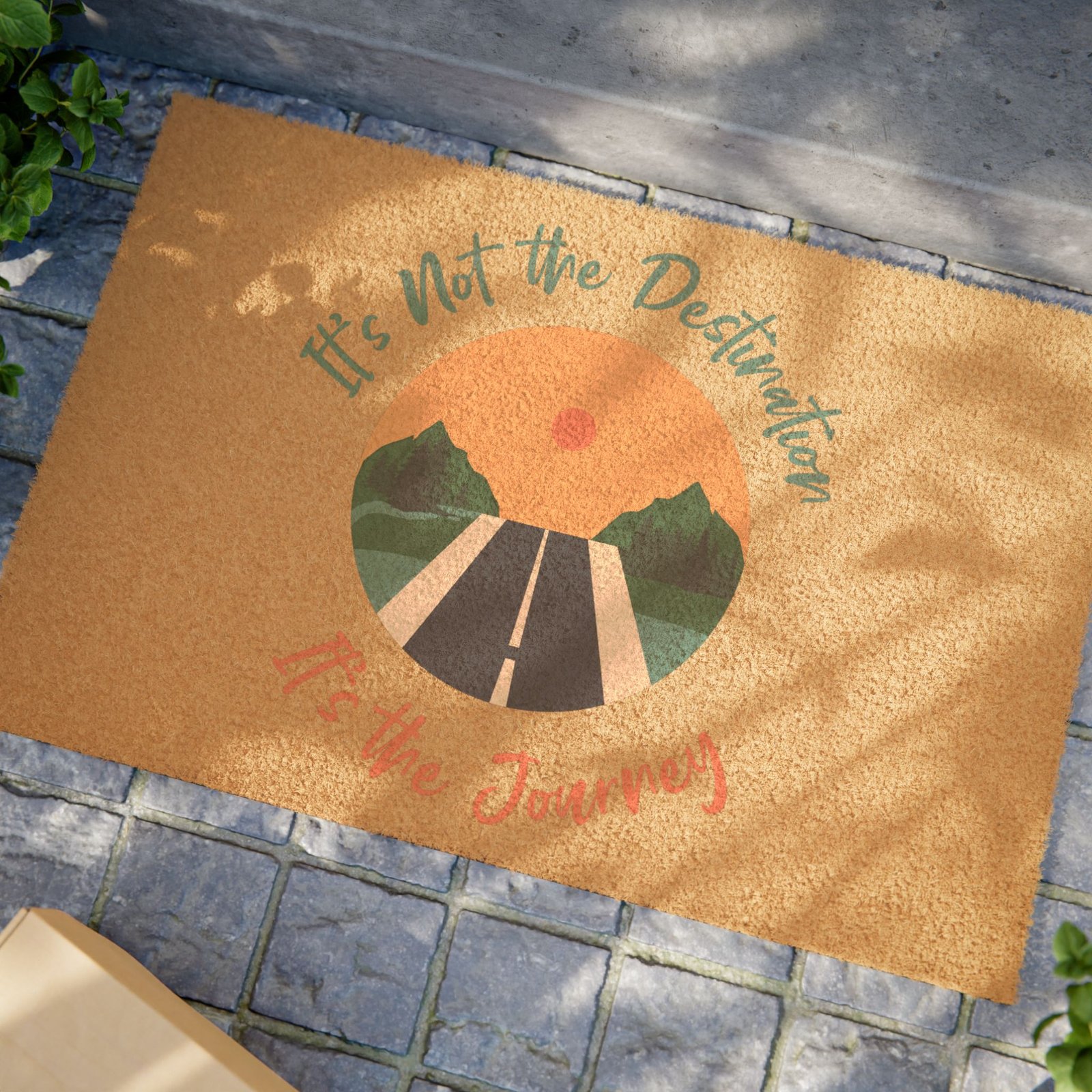 Doormat - 'Hit the Road' Retro Sunset Welcome Mat - Image 4