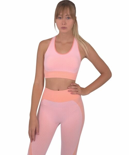Trois Seamless Sports Bra - Pink