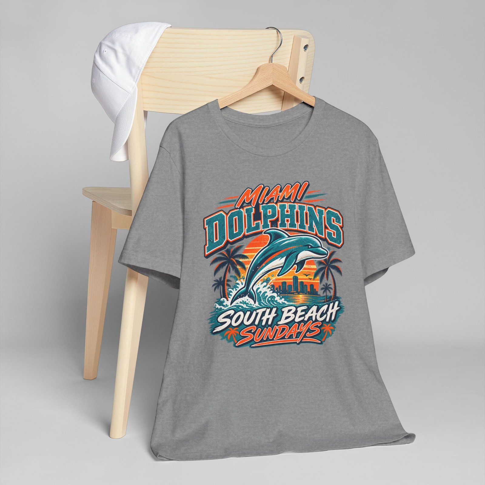 Miami Dolphins South Beach Sundays T-Shirt - Image 5