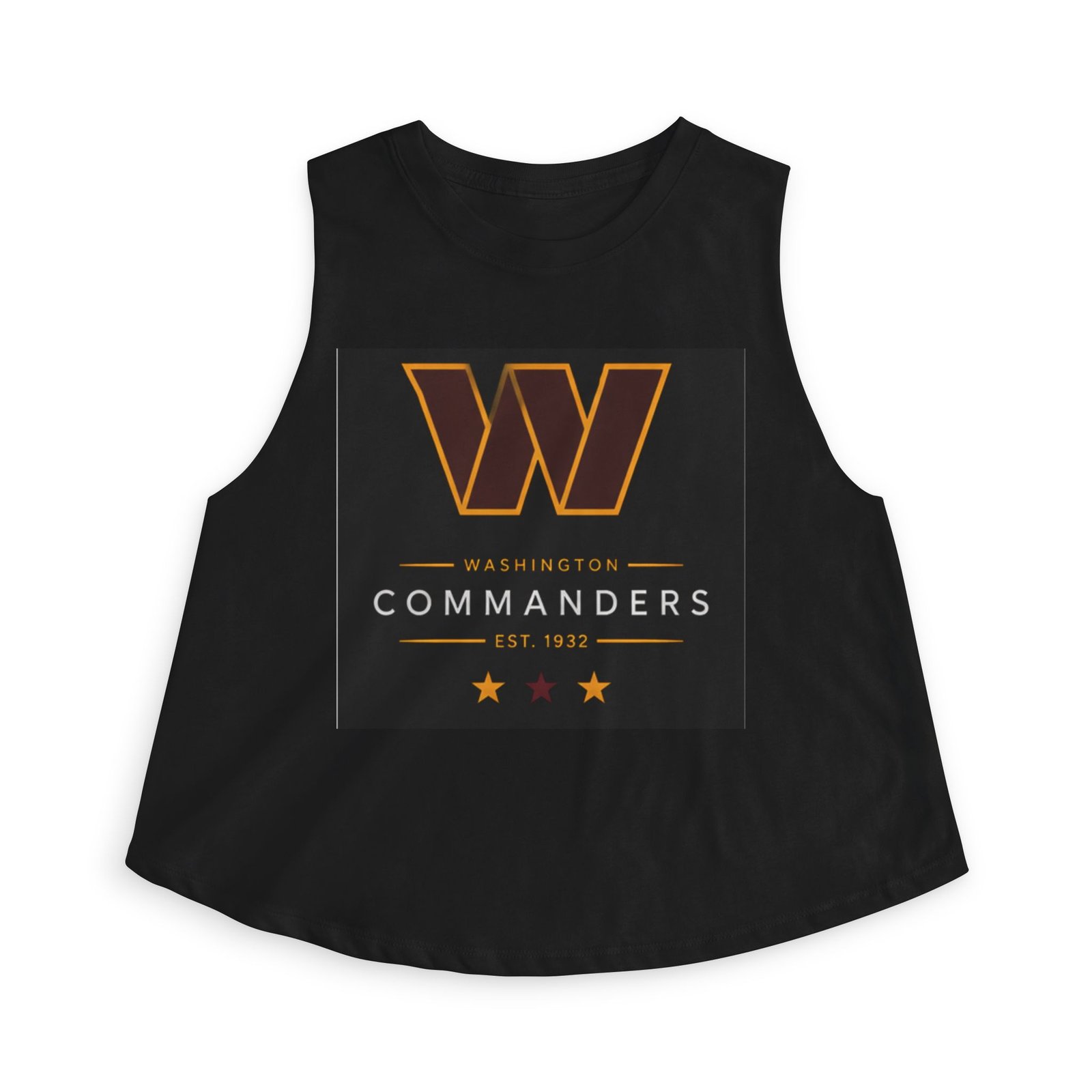 Commanders W Girl Crop Top — Vintage Heart Team Fan Tee