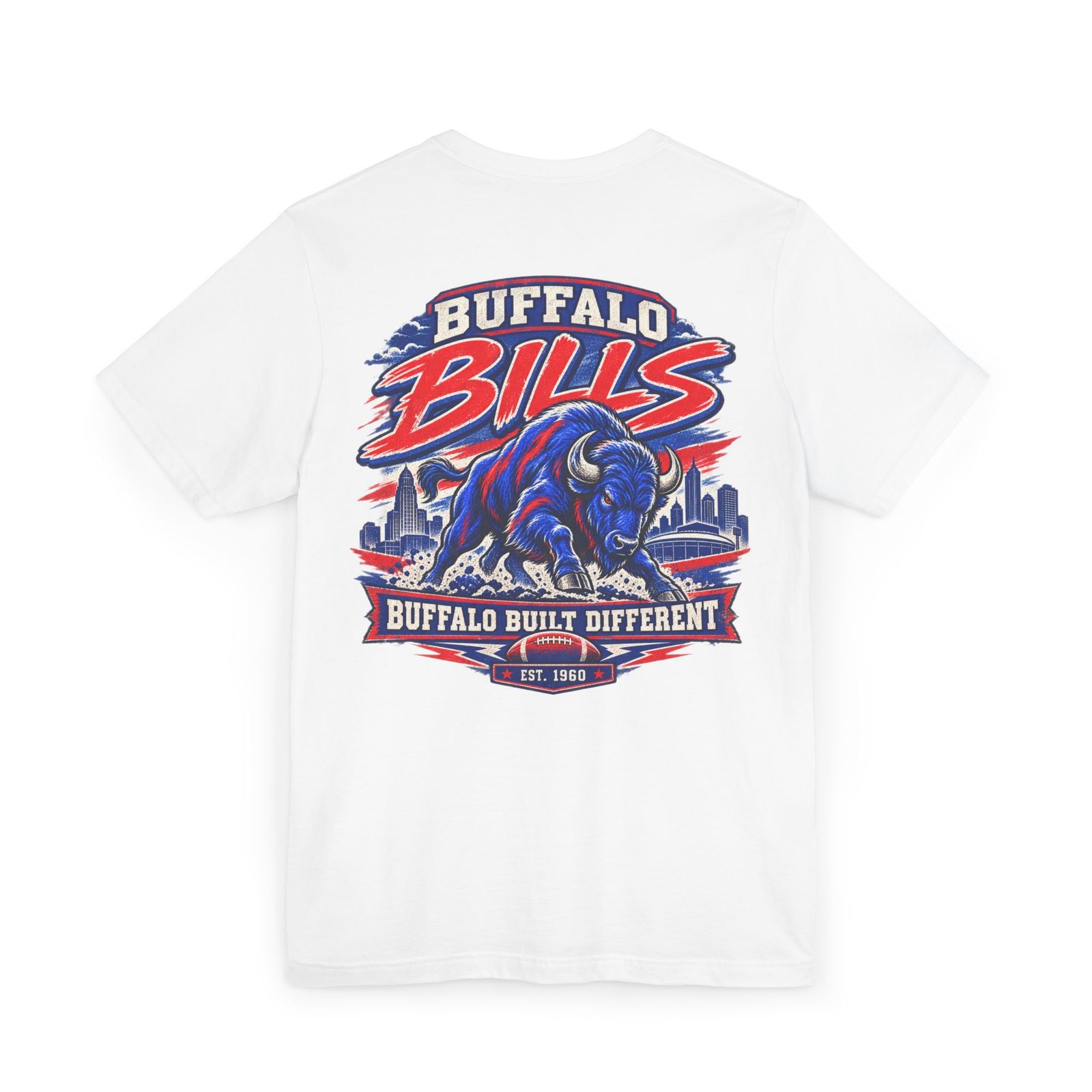 Buffalo Bills Tailgate T-Shirt — Drinks, Wings & Bills Game Day Shirt - Image 3