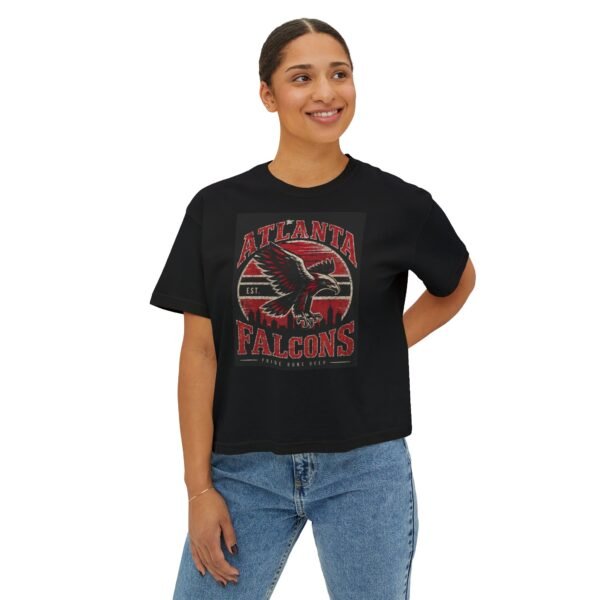 Atlanta Falcons Women's Boxy Tee — Vintage & Modern Team Logo T‑Shirt