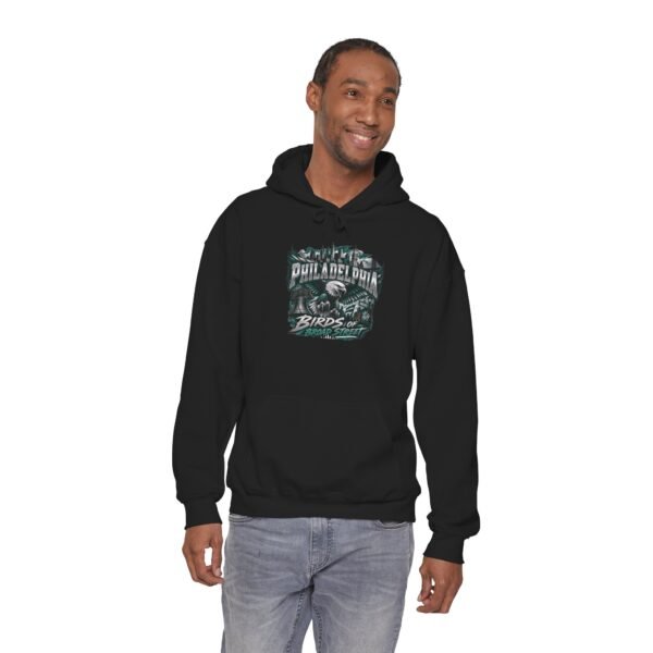 Philadelphia Eagles Hoodie – "Birds of" Vintage Football Graphic