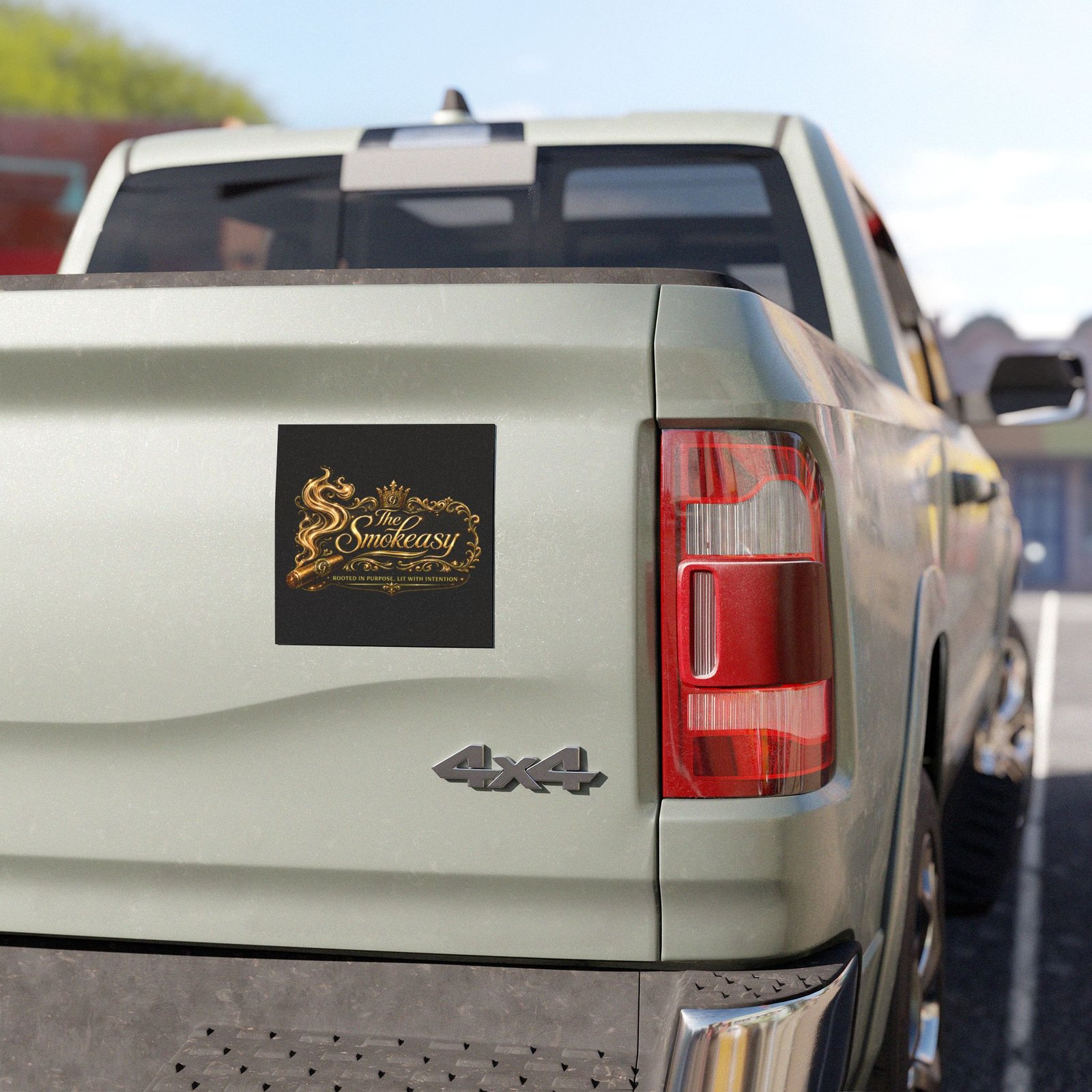 The Smokeasy Car Magnet — Gold Cigar Logo Magnetic Sign