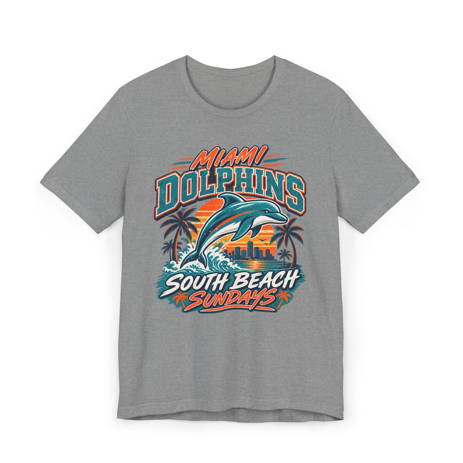 Miami Dolphins South Beach Sundays T-Shirt - Image 4