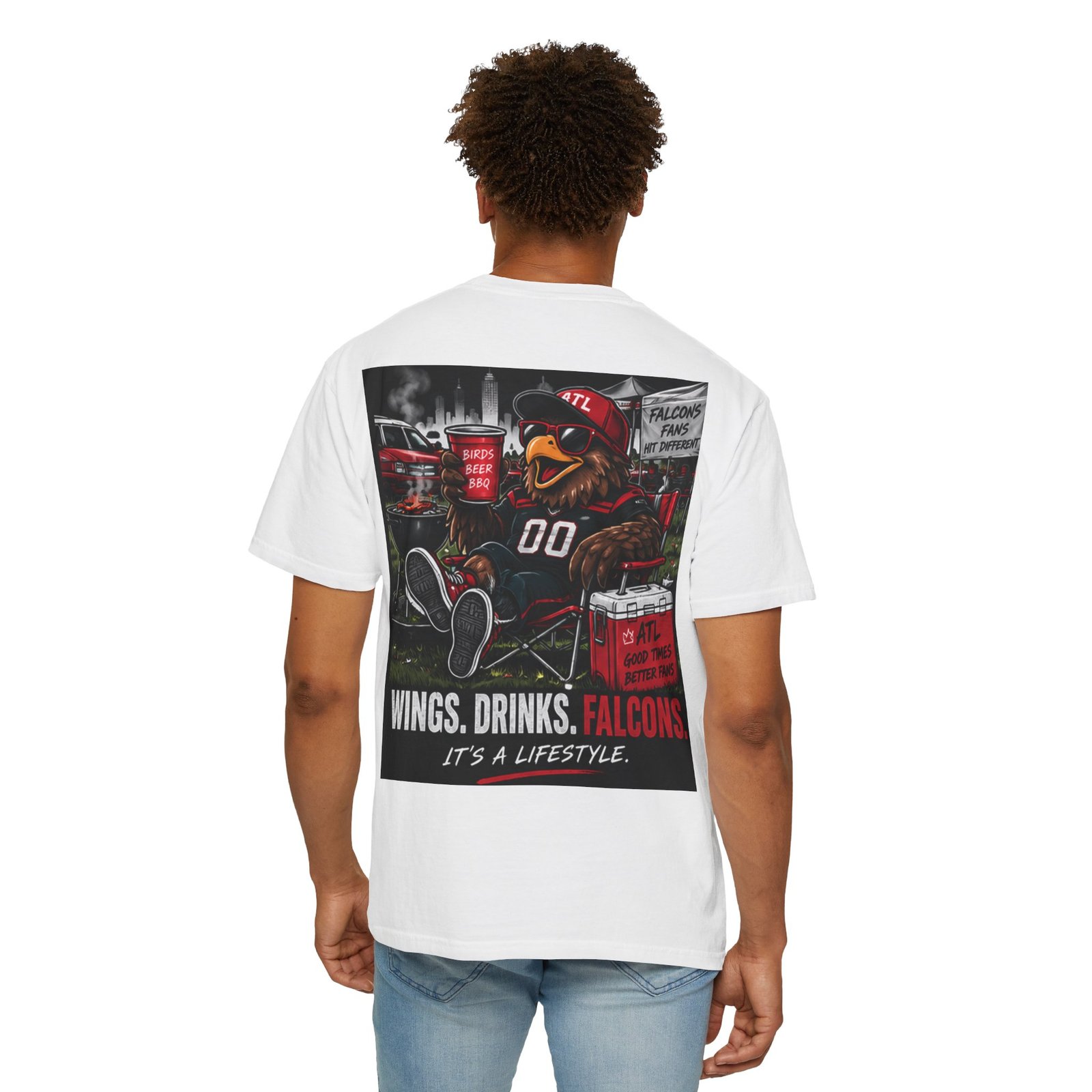 Falcons Tailgate T-Shirt — "Tailgates & Touchdowns" Football Fan Tee - Image 8