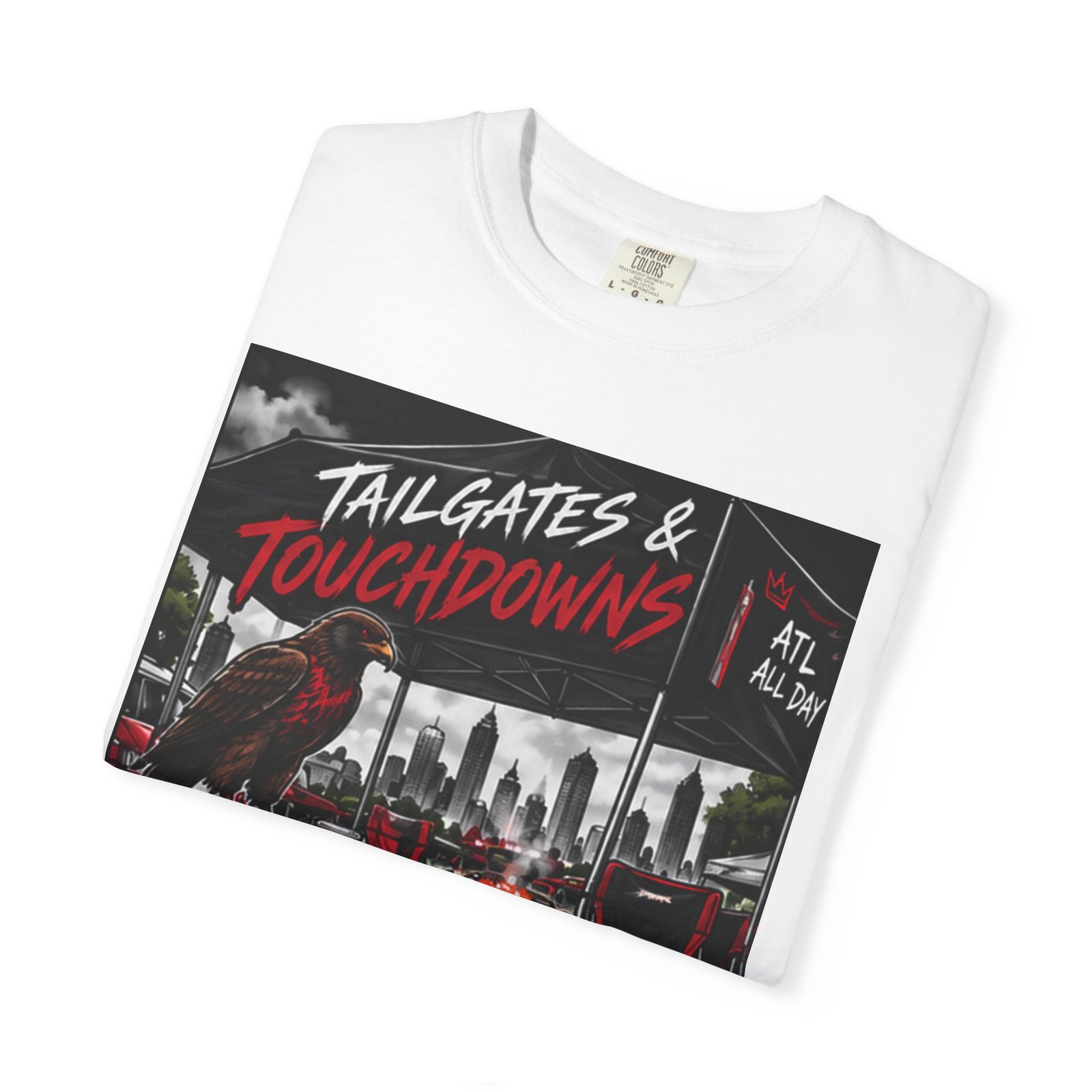 Falcons Tailgate T-Shirt — "Tailgates & Touchdowns" Football Fan Tee - Image 3