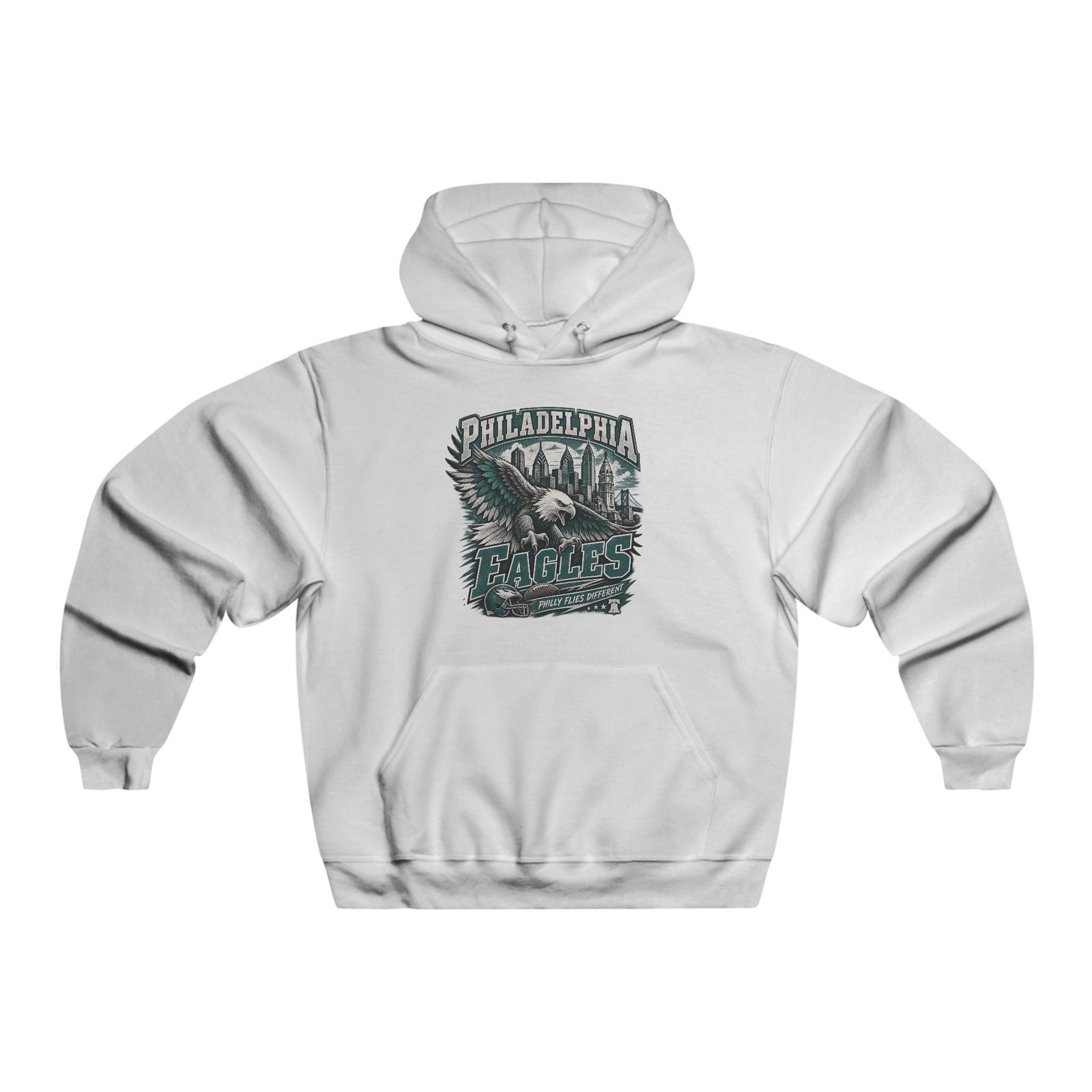 Philadelphia Eagles-Style 'Birds of Broad Street' Hoodie — Vintage Sports Graphic Sweatshirt - Image 3