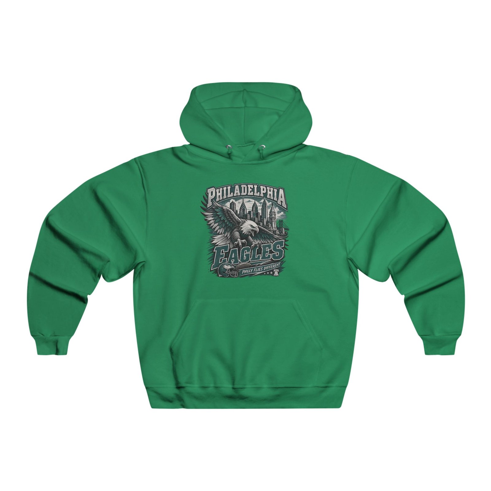 Philadelphia Eagles-Style 'Birds of Broad Street' Hoodie — Vintage Sports Graphic Sweatshirt - Image 2