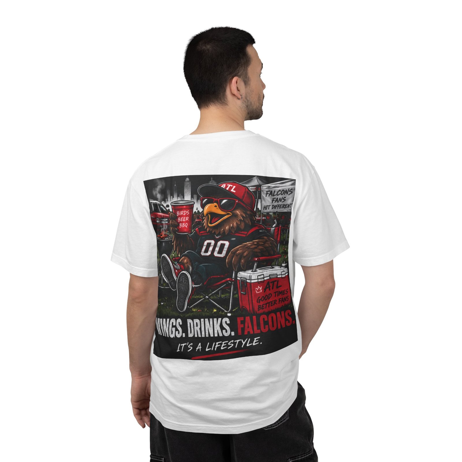 Falcons Tailgate T-Shirt — "Tailgates & Touchdowns" Football Fan Tee - Image 7