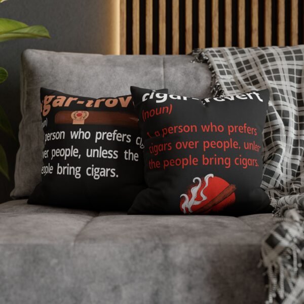 Cigar-trovert Definition Throw Pillowcase – Funny Cigar Lover Gift