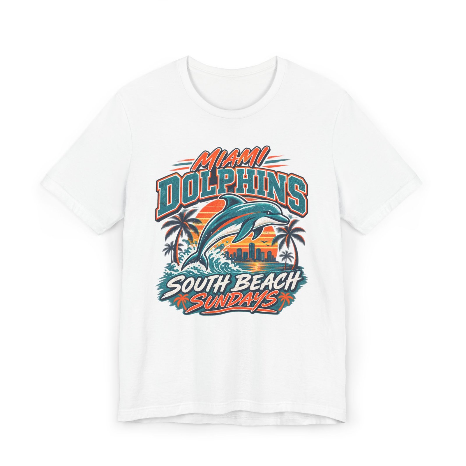 Miami Dolphins South Beach Sundays T-Shirt - Image 2