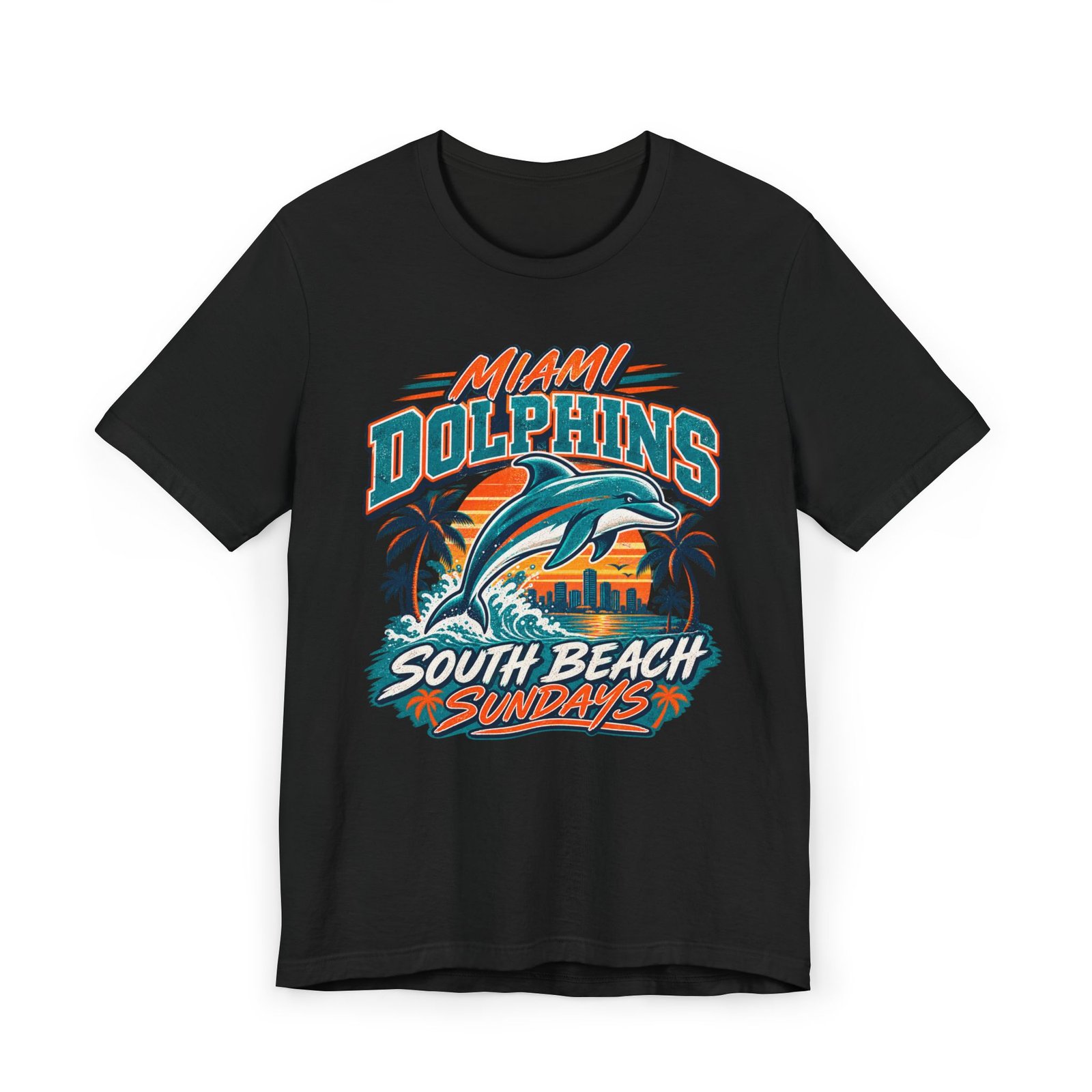 Miami Dolphins South Beach Sundays T-Shirt - Image 7