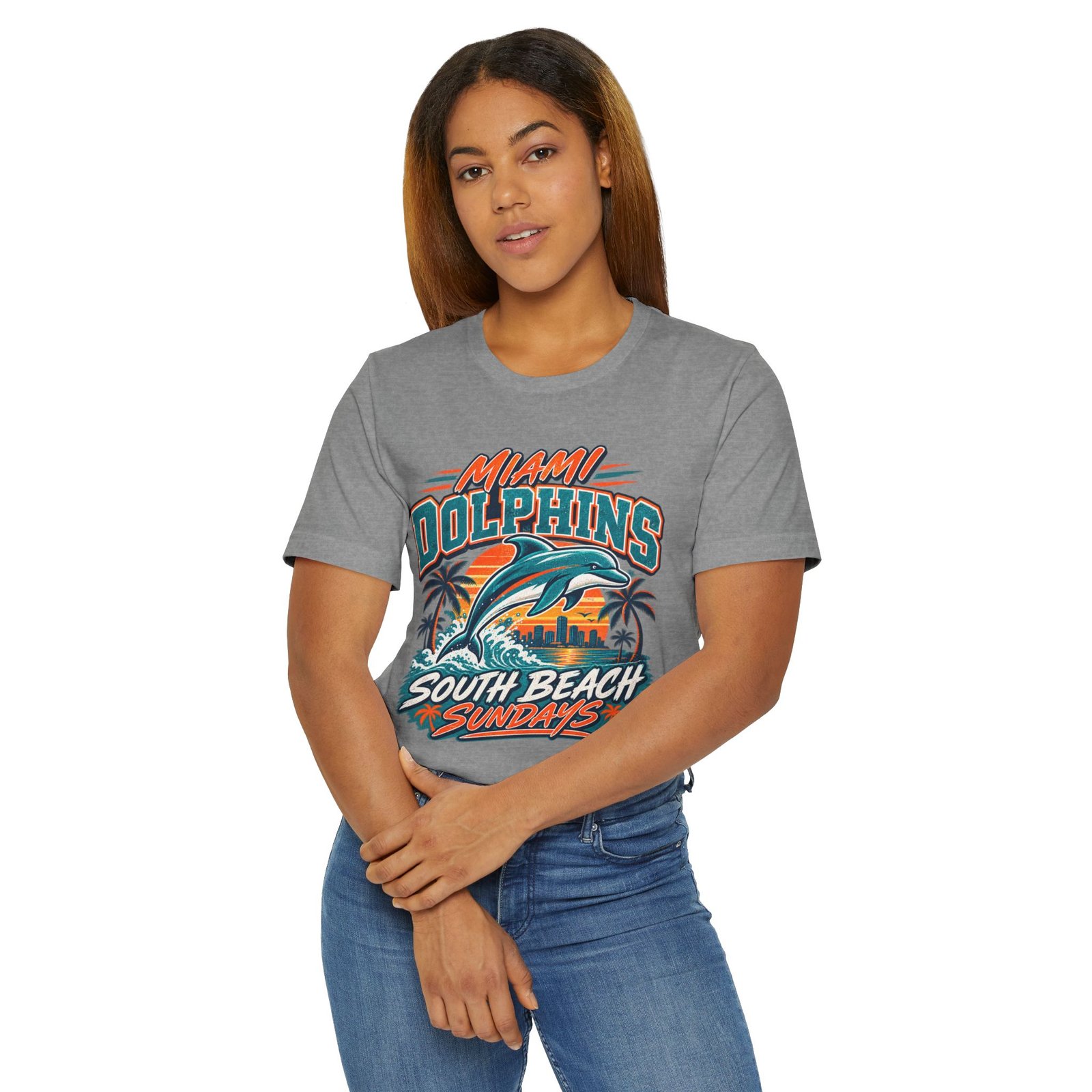 Miami Dolphins South Beach Sundays T-Shirt - Image 6