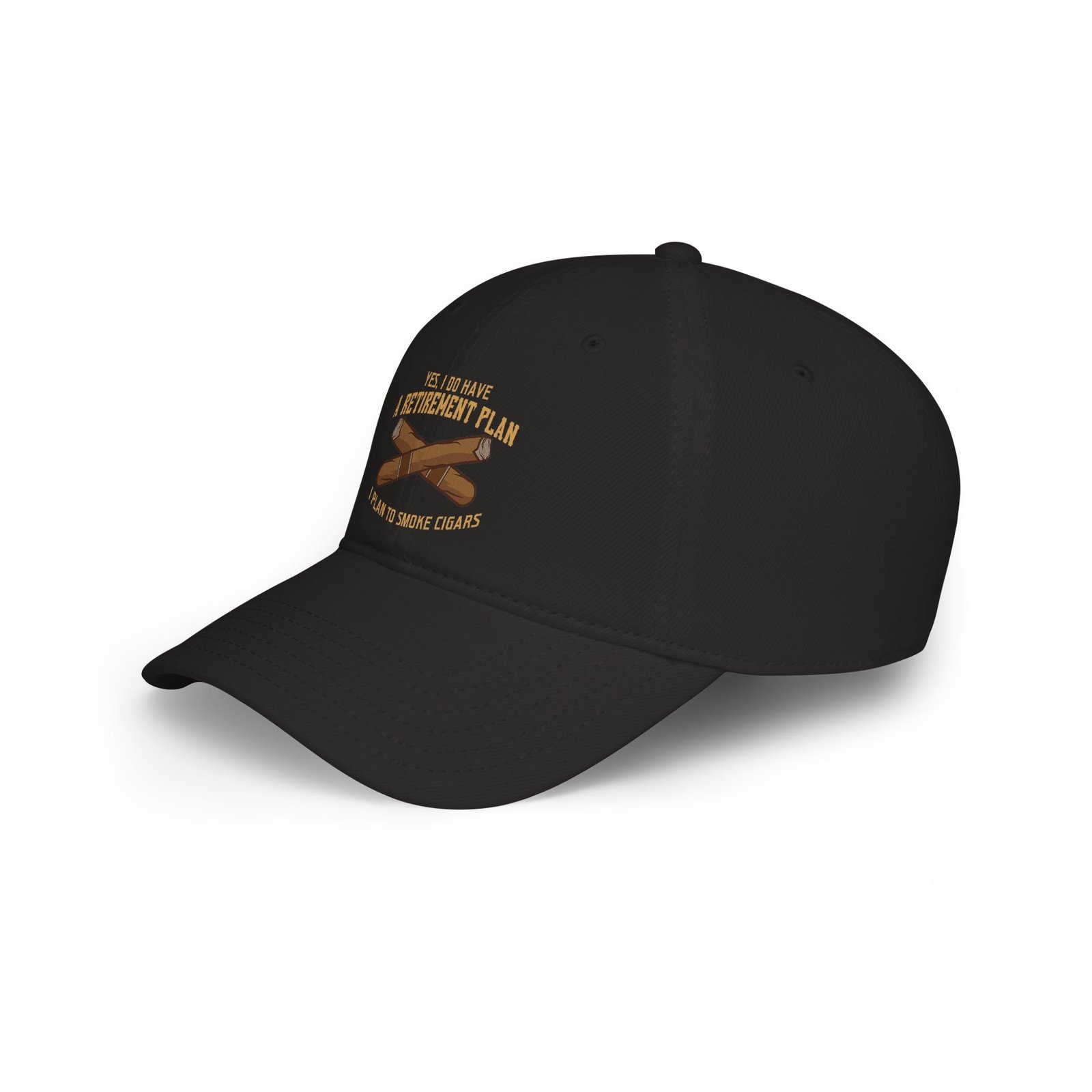 Retirement Cigars Baseball Cap — "Yes, I Do Have a Retirement Plan: I Plan to Smoke Cigars" - Image 2