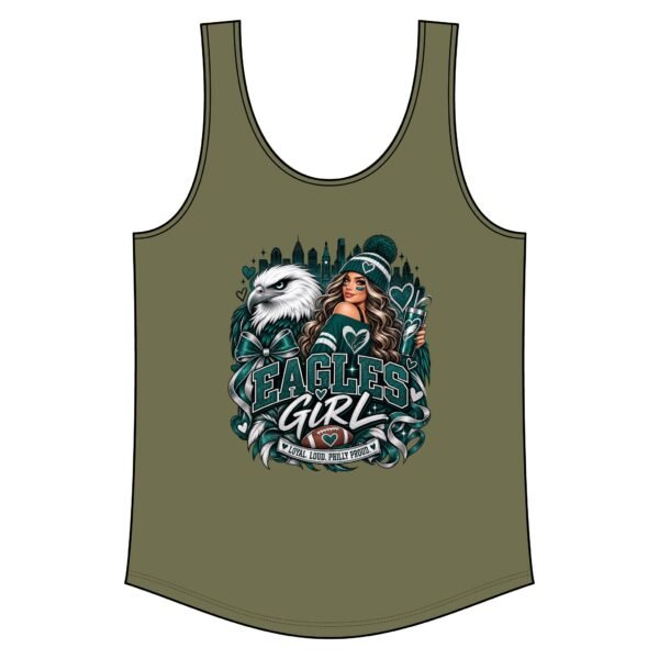Eagles Girl Graphic Tank – Women's Football Fan Racerback