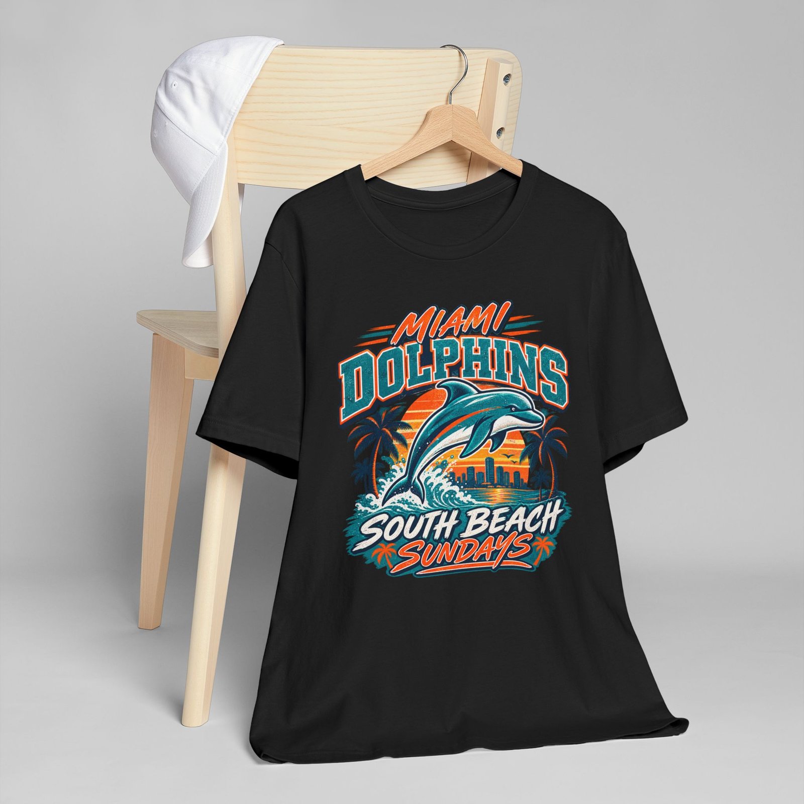 Miami Dolphins South Beach Sundays T-Shirt - Image 8