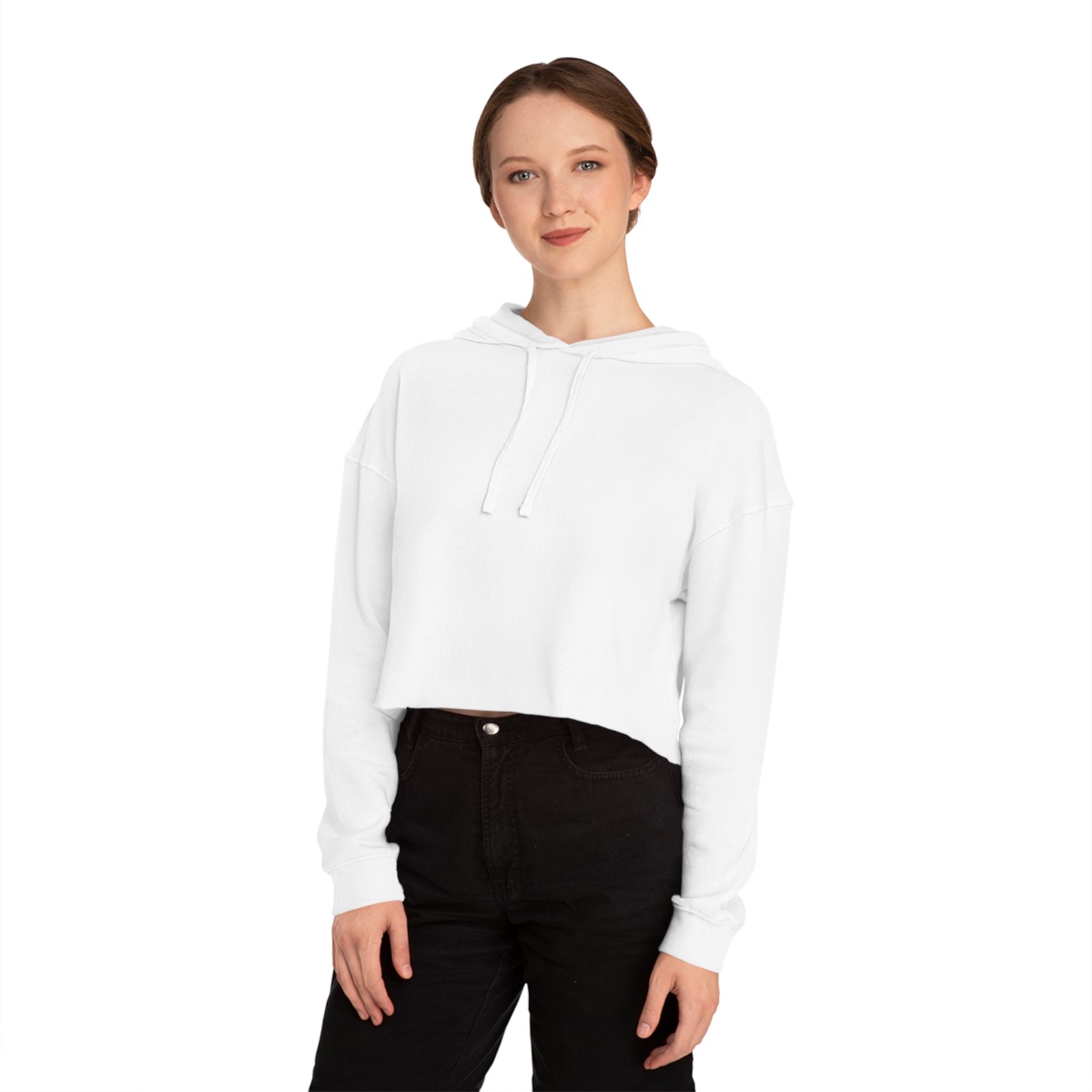 Women’s Cropped Hooded Sweatshirt - Image 3