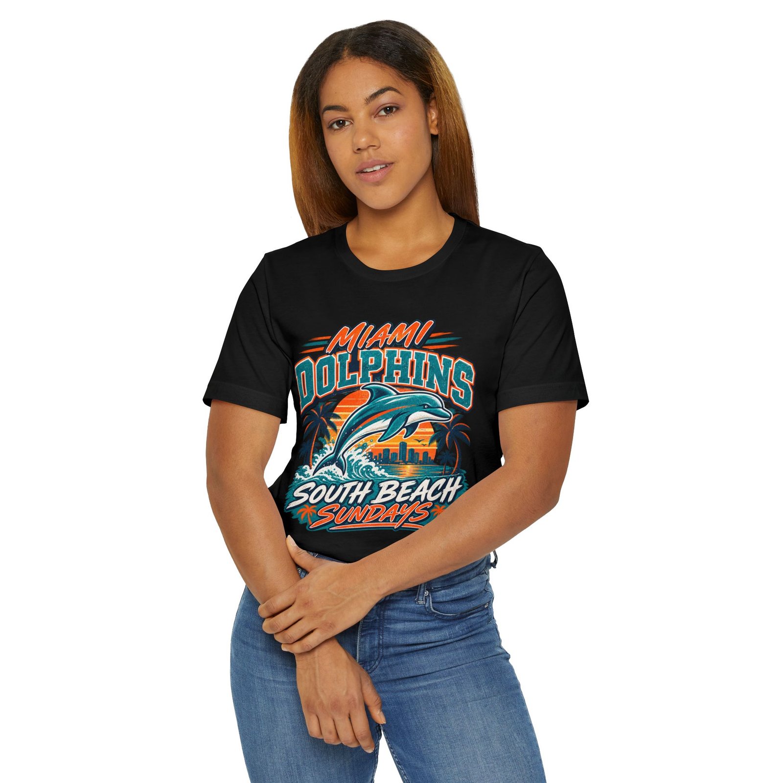 Miami Dolphins South Beach Sundays T-Shirt - Image 9