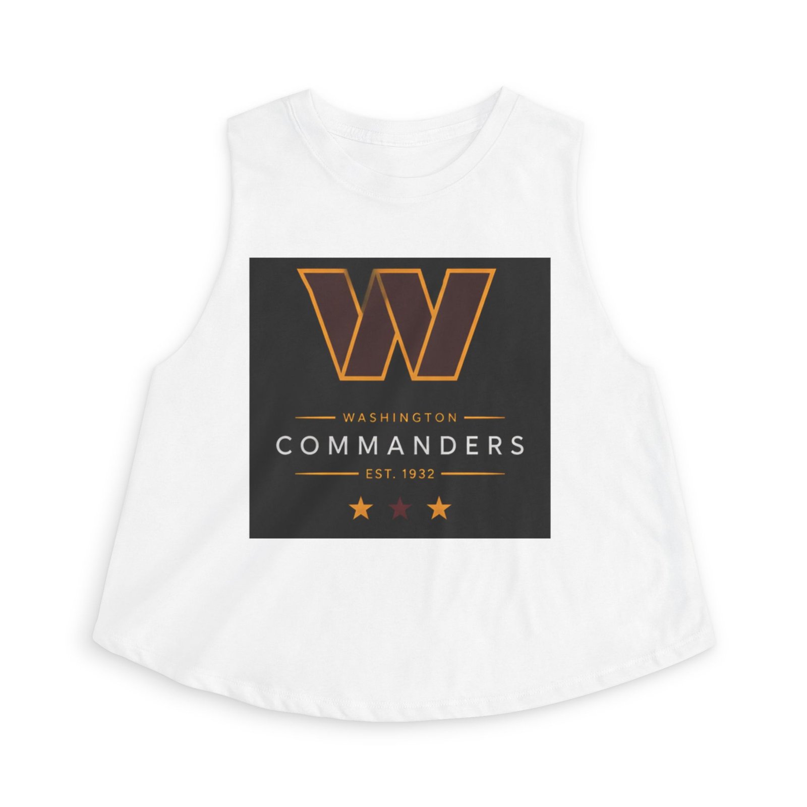 Commanders W Girl Crop Top — Vintage Heart Team Fan Tee - Image 5